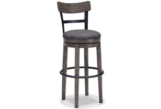 Picture of Caitbrook Gray Tall UPH Swivel Barstool(1/CN)