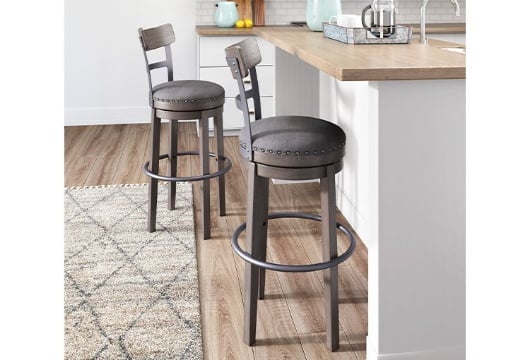 Picture of Caitbrook Gray Tall UPH Swivel Barstool(1/CN)