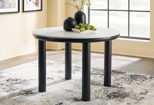 Picture of Xandrum Black Round Dining Room Table