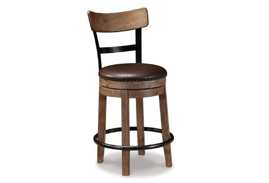 Picture of Pinnadel Light Brown UPH Swivel Barstool (1/CN)