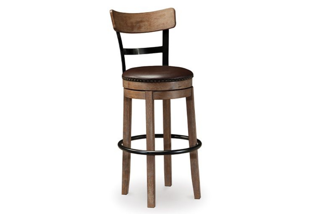Picture of Pinnadel Light Brown Tall UPH Swivel Barstool(1/CN