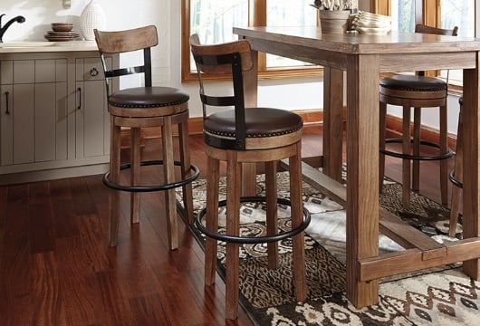Picture of Pinnadel Light Brown Tall UPH Swivel Barstool(1/CN