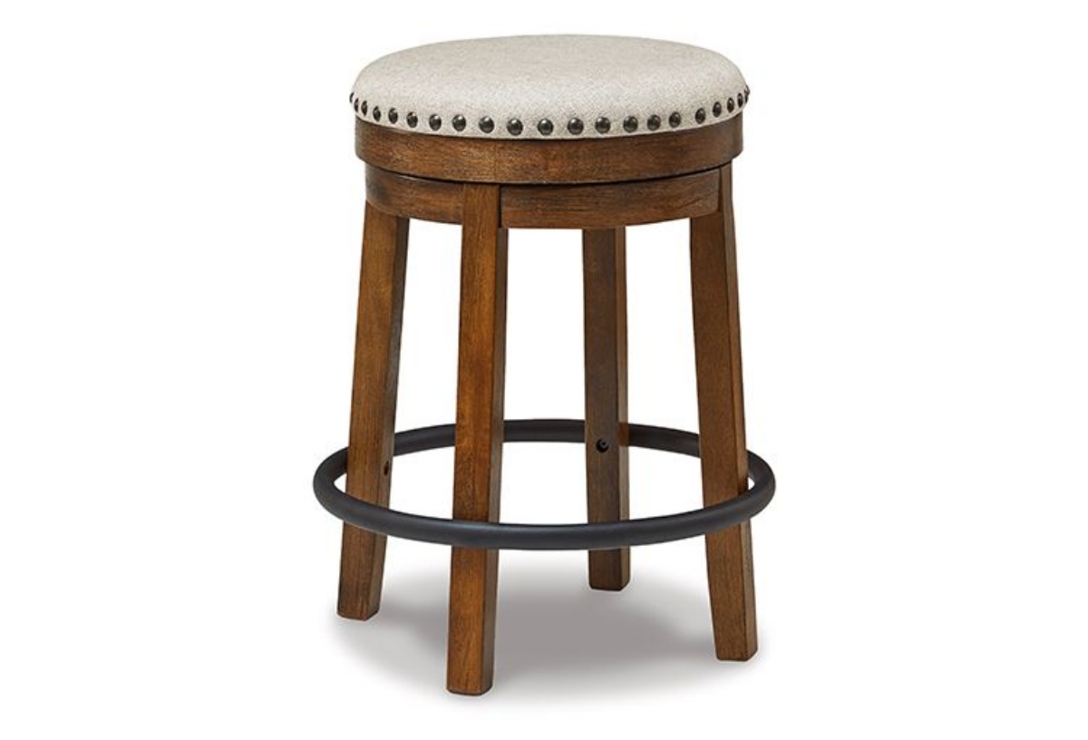 Picture of Valebeck Brown/Black UPH Swivel Stool (1/CN)