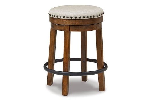 Picture of Valebeck Brown/Black UPH Swivel Stool (1/CN)