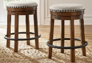 Picture of Valebeck Brown/Black UPH Swivel Stool (1/CN)