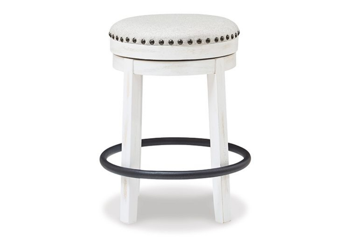 Picture of Valebeck White/Black UPH Swivel Stool (1/CN)