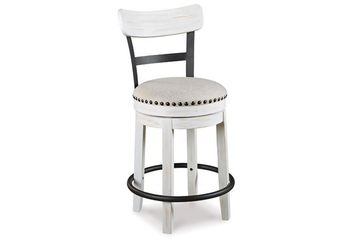 Picture of Valebeck White UPH Swivel Barstool (1/CN)