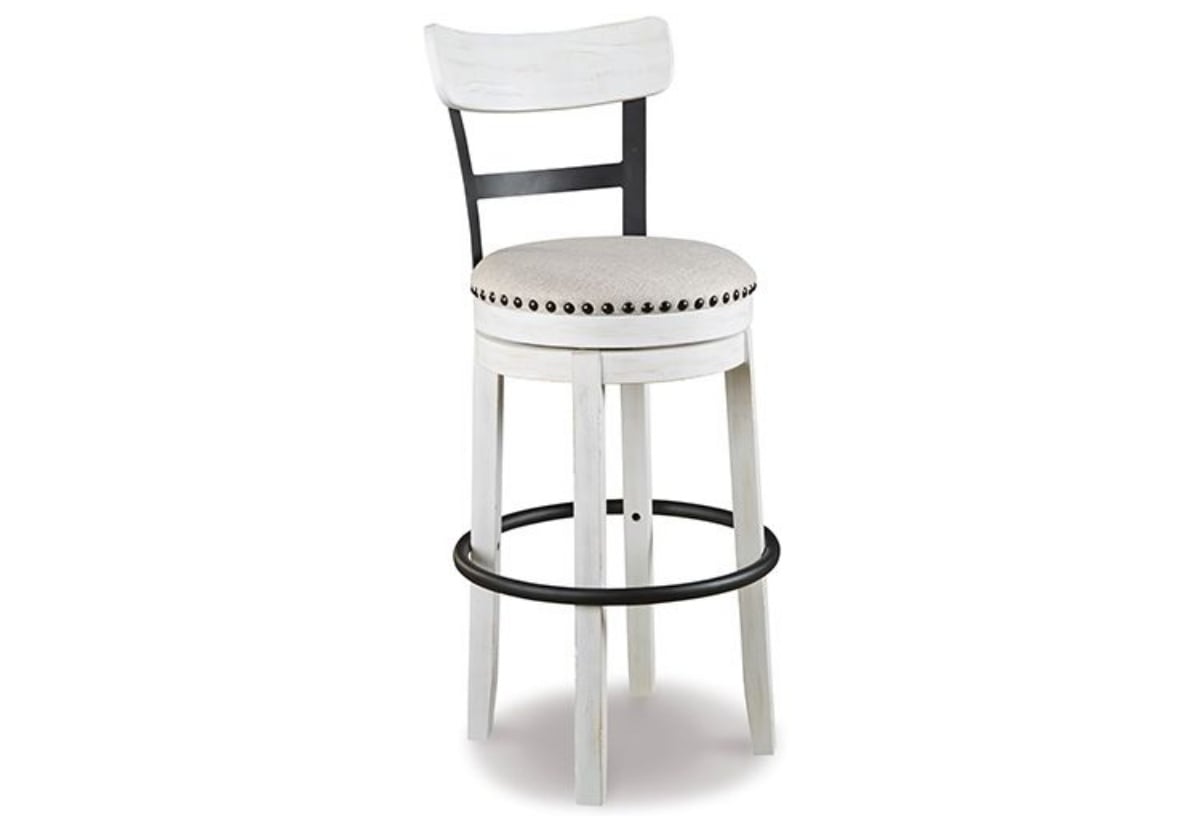Picture of Valebeck White Tall UPH Swivel Barstool(1/CN)