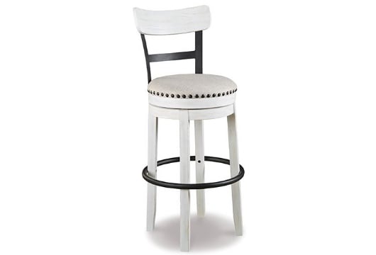 Picture of Valebeck White Tall UPH Swivel Barstool(1/CN)