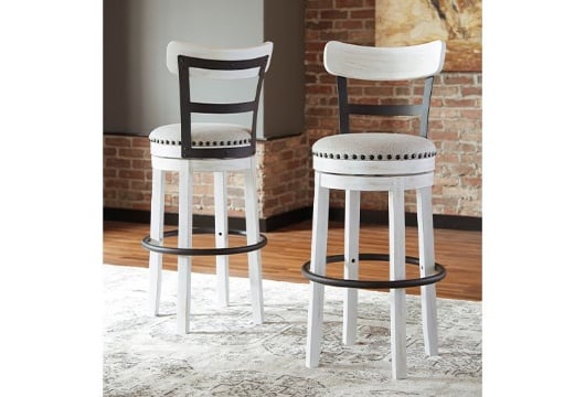 Picture of Valebeck White Tall UPH Swivel Barstool(1/CN)