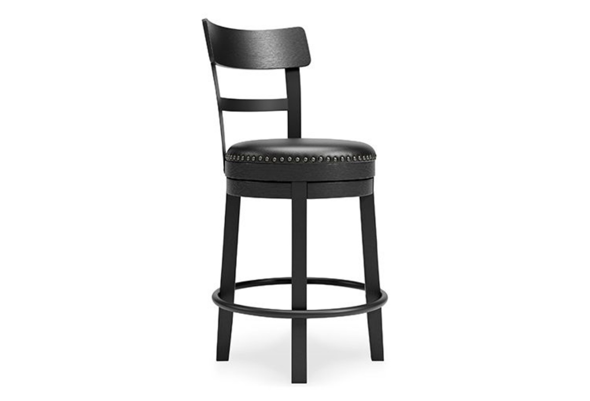Picture of Valebeck Black UPH Swivel Barstool (1/CN)
