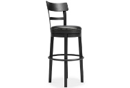 Picture of Valebeck Black Tall UPH Swivel Barstool(1/CN)