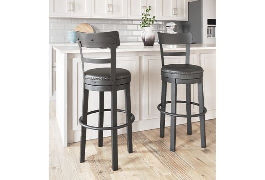 Picture of Valebeck Black Tall UPH Swivel Barstool(1/CN)