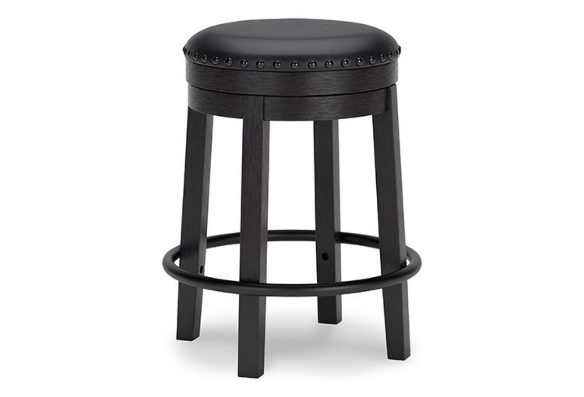 Picture of Valebeck Black UPH Swivel Stool (1/CN)