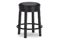 Picture of Valebeck Black UPH Swivel Stool (1/CN)