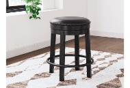 Picture of Valebeck Black UPH Swivel Stool (1/CN)