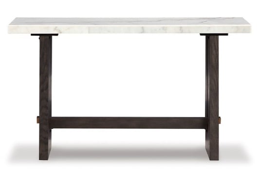 Picture of Burkhaus White/Dark Brown Sofa Table
