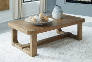 Picture of Cabalynn Light Brown Rectangular Cocktail Table