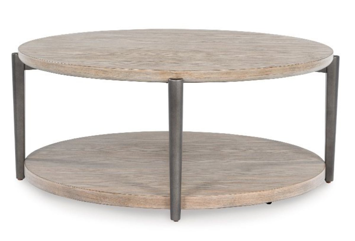Picture of Dyonton Light Grayish Brown Round Cocktail Table