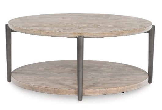 Picture of Dyonton Light Grayish Brown Round Cocktail Table