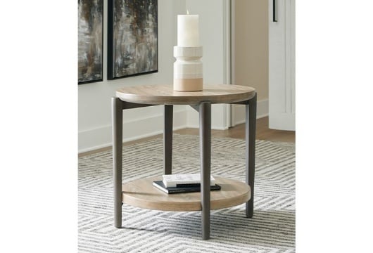 Picture of Dyonton Light Grayish Brown Round End Table