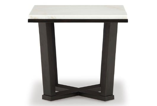 Picture of Fostead White/Espresso Square End Table