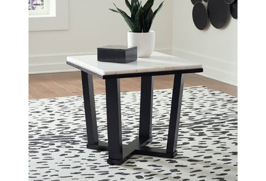 Picture of Fostead White/Espresso Square End Table