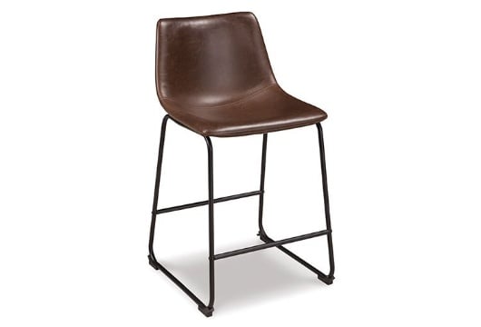 Picture of Centiar Brown Upholstered Barstool (2/CN)