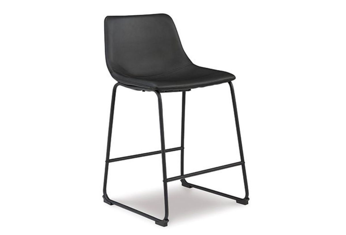 Picture of Centiar Black Upholstered Barstool (2/CN)
