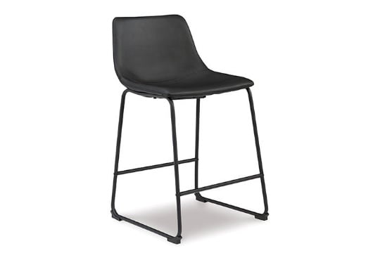 Picture of Centiar Black Upholstered Barstool (2/CN)