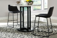 Picture of Centiar Black Upholstered Barstool (2/CN)