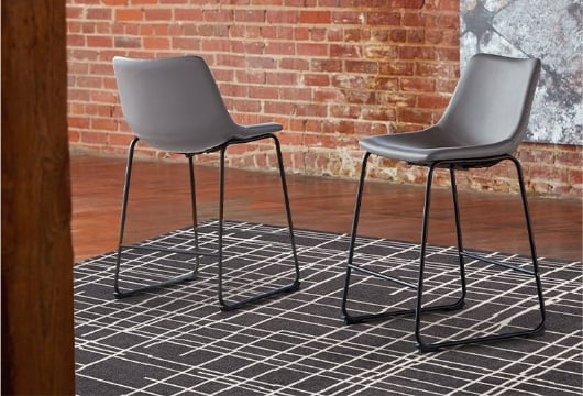Picture of Centiar Gray Upholstered Barstool (2/CN)