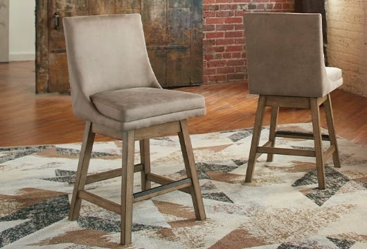 Picture of Tallenger Beige UPH Swivel Barstool (2/CN)
