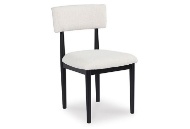 Picture of Xandrum White/Black Dining UPH Side Chair (2/CN)