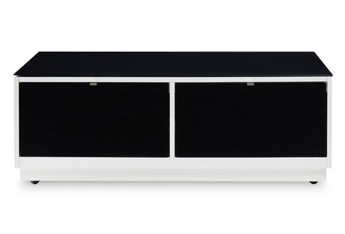Picture of Gardoni White/Black Rectangular Cocktail Table
