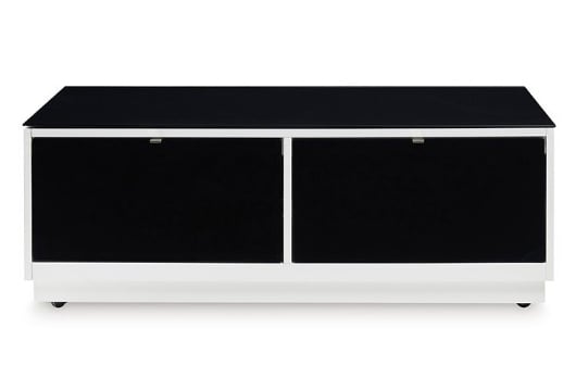 Picture of Gardoni White/Black Rectangular Cocktail Table