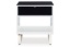 Picture of Gardoni White/Black Rectangular End Table