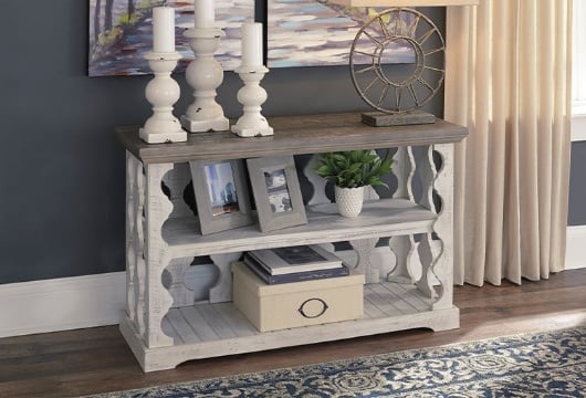 Picture of Havalance Gray/White Console Sofa Table