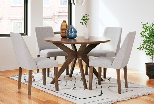 Picture of Lyncott Gray/Brown Dining UPH Side Chair (2/CN)