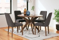 Picture of Lyncott Charcoal/Brown Dining UPH Side Chair (2/CN