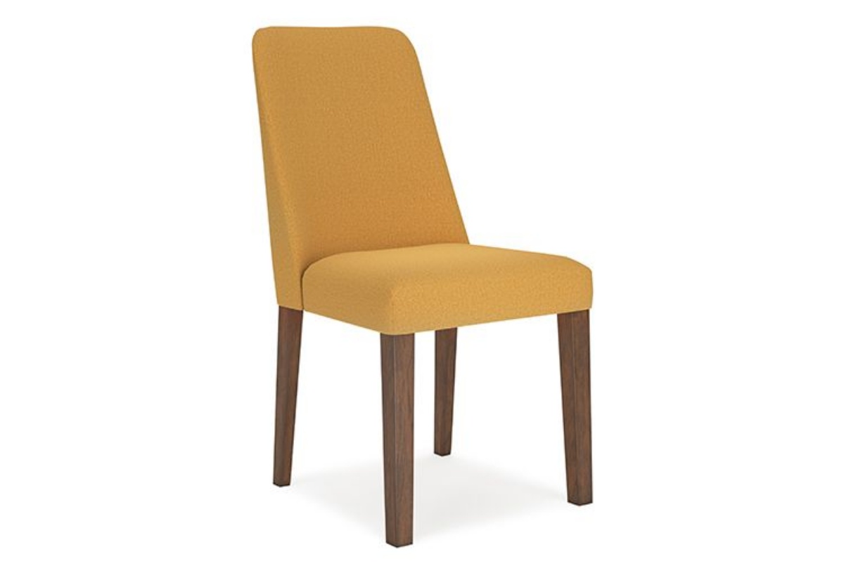 Picture of Lyncott Mustard/Brown Dining UPH Side Chair (2/CN)