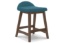 Picture of Lyncott Blue/Brown Upholstered Barstool (2/CN)