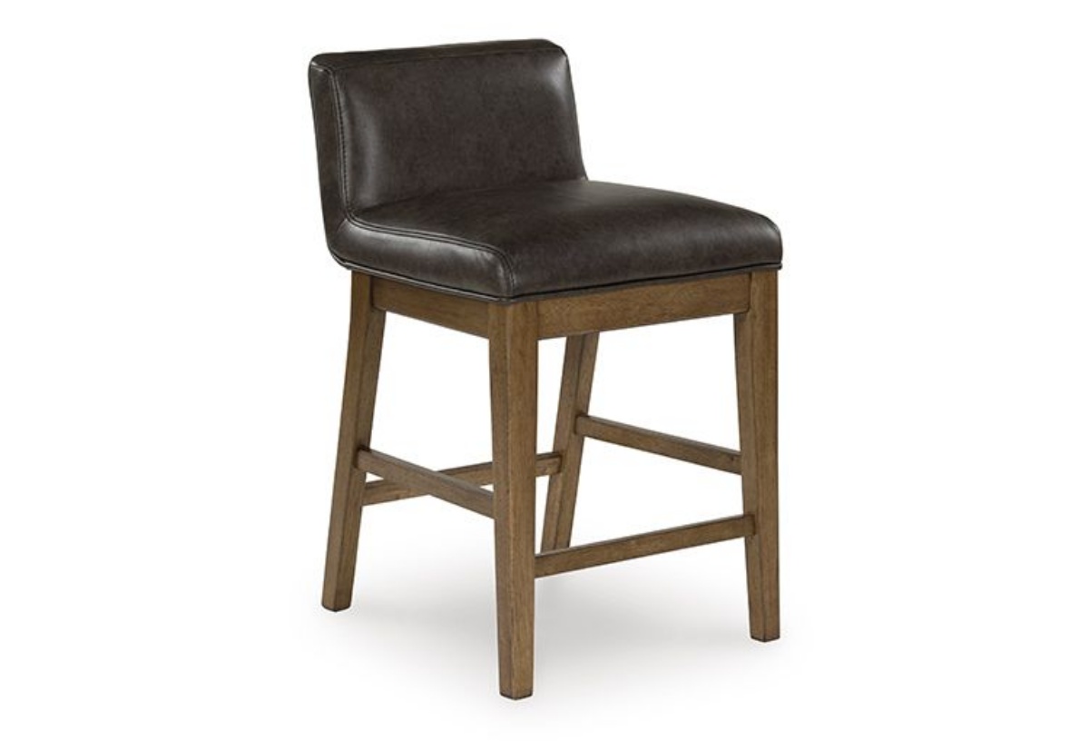 Picture of Cabalynn Two-tone Brown Upholstered Barstool - Set Of 2