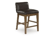 Picture of Cabalynn Two-tone Brown Upholstered Barstool - Set Of 2