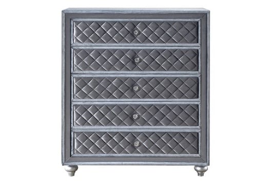 Picture of Cameo Grey Upholstered Chest