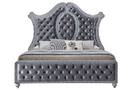 Picture of Cameo Grey Queen Upholstered Bed