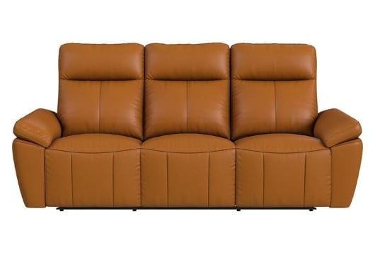 Picture of Sable Tangerine Leather Reclining Sofa