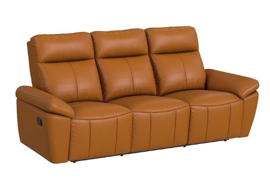 Picture of Sable Tangerine Leather Reclining Sofa