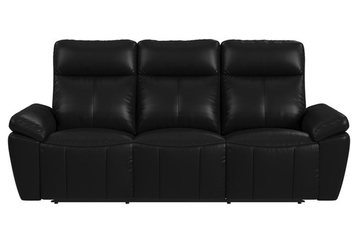 Picture of Sable Black Leather Reclining Sofa