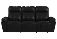 Picture of Sable Black Leather Reclining Sofa